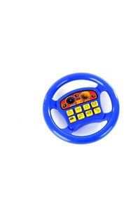 Resim Pilli Sesli Oyuncak Direksiyon-Mavi 