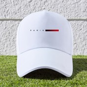 Resim Erkek Şık Paris Grafik Beyzbol Şapkası - Siyah Polyester, Yumuşak ve Hafif Esnek, Makinede Yıkanabilir, Spor, Golf ve Günlük Giyim için İdeal, Açık Hava Sporları Şapkası | Paris İlhamlı Şapka | Polyester Şapka 