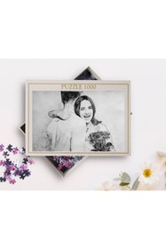 Resim Bk Gift Kişiye Özel Karakalem Tasarımlı 1000 Parça Profesyonel Puzzle 