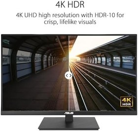 Resim Asus VA27UQSB 27 IPS Freesync 3840X2160 5ms 350CD Dp HDMI USB Hoparlör Vesa 3yıl Eyecare Plus,flıcker-Free,çerçevesiz,düşük Mavi Işık,pivot Monitör 