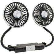 Resim Çift Kafa Hortumlu Araba Fanı 360 Ayarlanabilir Araba Yurt Dışından 