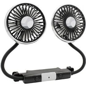 Resim Çift Kafa Hortumlu Araba Fanı 360 Ayarlanabilir Araba Yurt Dışından 