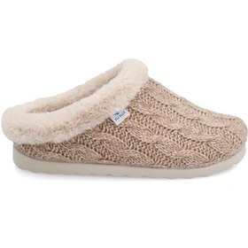 Resim 6009 Beige Terlik/ Panduf Ev Kadın B3 W64 Uz Fly Flot Cloth Woman Slıpper 6009-beige 6009 Beige 
