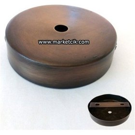 Resim Avize. Abajur için Yuvarlak Eskitme Metal Rozans 12 Cm 