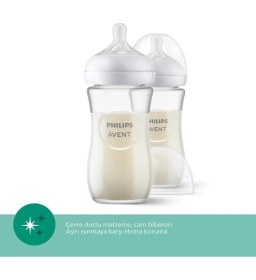 Resim Uravas Store Mey Ithalat® Doğal Tepkili Natural Response Cam Biberon 120 ml 0+ Ay 