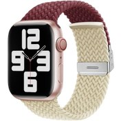 Resim Sones Naylon Örgülü Dikiş Tokalı Saat Kordonu iOS Uyumlu Watch Ultra 49mm-watch Ultra 2 49mm / Seri / Se Akıllı Saat Aks. 47389168 
