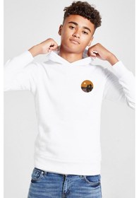 Resim Tshirthane One Piece Anime Thousand Sunny Beyaz Çocuk 3ip Kapşonlu Sweatshirt 001 Beyaz 