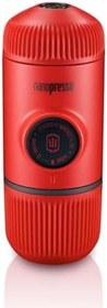 Resim WACACO Nanopresso Taşınabilir Espresso Makinesi, Minipresso'nun Yükseltme Sürümü, 18 Bar Basınç, Ekstra Küçük Seyahat Kahve Makinesi, Elle Çalıştırılır. Mutfak ve Ofis İçin Mükemmel (Kırmızı) 