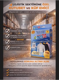 Resim nemtut Lojistik Nem Rutubet Giderici Korozyon Önleyici Koku Giderici 3 Kutu 6 Paket 3 KG 