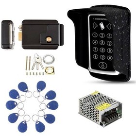 Resim Rfıd Şifreli Kapı Kilidi Adaptör, Kapı Otomatı Su Geçirmez 