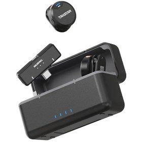 Resim Takstar V2 Kablosuz 2.4ghz Yaka Mikrofonu Apple Uyumlu iOS & Android 