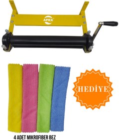 Resim Apex Oto Yıkama Bez Sıkma Makinesi Merdaneli Bez Sıkma Aparatı 40 Cm Yenilendi 