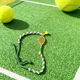 Resim Kadın Tenis Bilekliği - Tenis ve Raket Tasarımı, Tenis Charm'lı, Zincirli, Tenis Temalı Takı, Tenis Oyuncuları, Spor Etkinlikleri ve Günlük Giyim İçin - Tenis Severler İçin Mükemmel Hediye, Spor Etkinliği Aksesuarı, Şık Spor Aksesuarı 