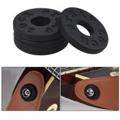 Resim Gitar Kayışı Tokaları Lastikli 4 Adet Siyah 