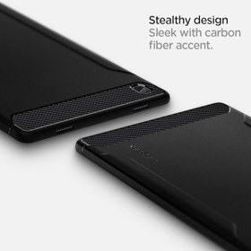 Resim Spigen Samsung Galaxy Tab A7 Kılıf Rugged Armor Black - ACS01562 