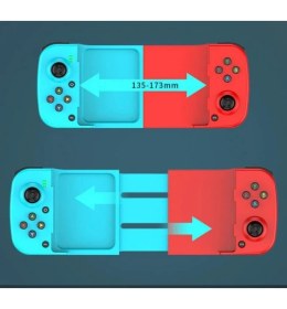 Resim Kablosuz Bluetooth D3 Apple Ios Android Için Gamepad Joyistik Teleskopik Oyun Denetleyici 