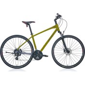 Resim Carraro Sportive 225 28 Jant Hidrolik Disk Fren 24 Vites Hibrit Bisiklet Mat Haki Yeşil 51CM 