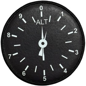 Resim Ex Patch Uçak Altimetre Göstergesi Peç Patch 8 Cm 