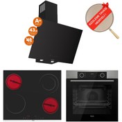 Resim Ferre FryArt&FlowArt Elistro Sessiz Davlumbaz Elektrikli Inox Ank. Set (D077-SA + MS263 + XE63MI) 