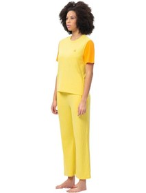 Resim United Colors of Benetton Kadın Pijama Üstü Sarı 