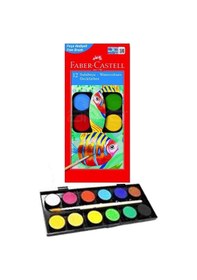 Resim Öğrenci Boyama Seti 4 Lü Faber 12 Renk Sulu Boya Kuru Boya Pastel Boya Keçeli Kalem 12 Li Boya Set Faber Castell Okul Sınıf 