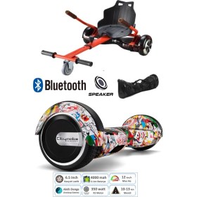 Resim Citymate Elektrikli Kaykay Scooter Hoverboard Akıllı Dengeli + Hover Kart + Çanta Full Paket 