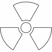 Resim Redline Grafik Reflektif Radyasyon Isareti Etiketi 