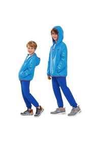 Resim Skechers Micro Collection B Full Zip Hoodie Sweatshirt Büyük Erkek Çocuk Mavi Sk241086-400 Mavi 