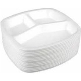 Resim 3 Gözlü Köpük Tabak 100'Lü 