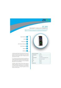 Resim ZK TECO SF200 PARMAKİZİ TERMİNAL PERSONEL TAKİP SİSTEMİ 