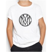 Resim Marilyn Manson Circle Logo Beyaz Çocuk Tişört Beyaz 