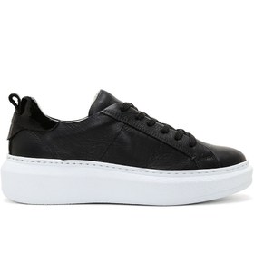 Resim Derimod Kadın Siyah Deri Sneaker 23sfd370118 