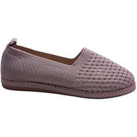 Resim Superisi 64 Ortopedi 36-40 Örgü Kadın Babet Ayakkabı Vizon 