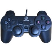 Resim YK Design Kablolu Siyah USB Gamepad Vıbratıon / Titreşimli (Oyun Kolu) 