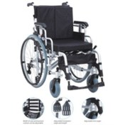 Resim Pulsemed Katlanabilir Sırtlı Alüminyum Tekerlekli Sandalye Ky956laq-46 
