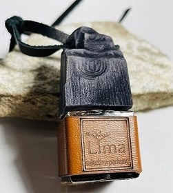 Resim Lima Oto parfüm, Tobacco, Ahşap kapaklı cam şişe, parfüm sıvısı, kraft kağıttan hediye paketi, ürün pasaportu 