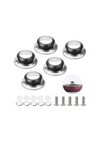 Resim 5 Adet Evrensel Tencere Kapağı Isıya Dayanıklı Kulplar, Paslanmaz 