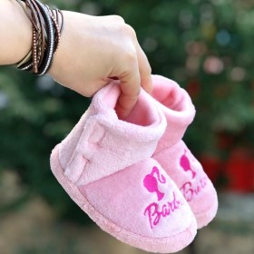 Resim MyChild Pandalina Kız Çocuk Pembe Barby Panduf ,ev Ayakkabısı ,kreş Anaokulu Ayakkabısı 