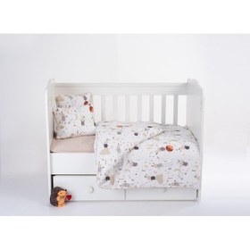 Resim Patalena Home Pamuk 4 Parça Bebek Nevresim Takımı 100x150 Cm Cappuccino 