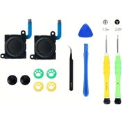 Resim Sunshine022 Nintendo Switch 3d Sol Sağ Analog Çubuk Tamir Seti 13 Parça Tamir Aletleri 