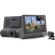Resim Kingboss Mobitell Kingboss SL-D218 1080P Full Hd 3 Lensli Araç Kamerası 