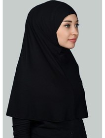 Resim Altobeh Hazır Türban Pratik Eşarp Tesettür Hijab - Namaz Örtüsü Xl Siyah 