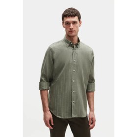 Resim D'S Damat Ds Damat Regular Fit Haki Çizgili Gömlek 4HC02HD16265M 