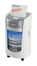 Resim Leitz IQ OptiMax 225 Mikro Kesimli Evrak İmha Makinesi P5 15L - Beyaz 