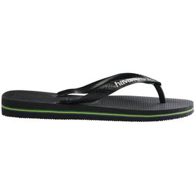 Resim Havaianas Brasil Logo Erkek Terlik - Siyah 