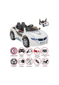 Resim Pilsan Speed Sonic Akülü Araba 12 Volt Kumandalı Beyaz Beyaz - Mavi 