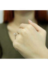 Resim Lova 0,50 Karat Efektli Pırlanta Tektaş Yüzük - 1070096 