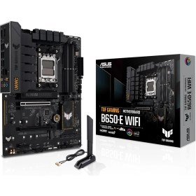 Resim Mena Rise Tuf Gaming B650-E Wıfı Amd B650 Am5 Ddr5 8000 Dp HDMI 3x M2 Usb3.2 Wifi 6e + Bt Aura Rgb 2.5gbit Lan Atx Tuf Protectıon, Q-, Armoury Crate, Anakart 