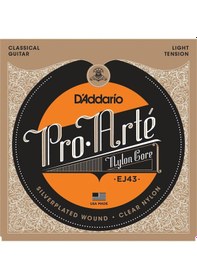 Resim D'addario Ej43 Classics Serisi Klasik Gitar Tel Seti Light Tensi 