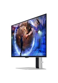 Resim Samsung Uyumlu Odyssey G6 Ls27dg602suxuf 27" 0.03 Ms Oled 2k Pivot 360 Hz Oyuncu Monitörü - Teşhir 